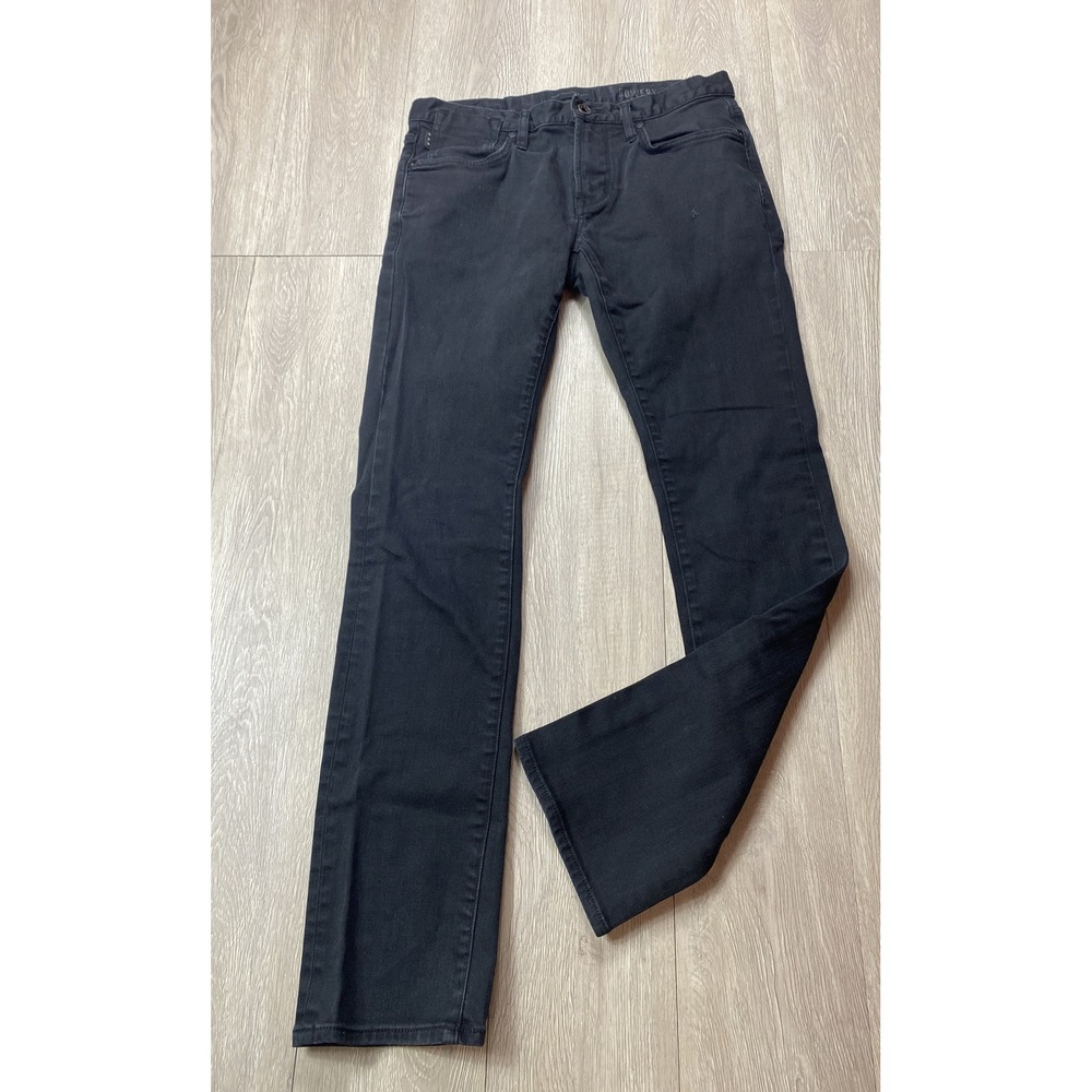 John Varvatos Bowery Slim Straight Washed Black Jeans Mens 30 Measures 32x31